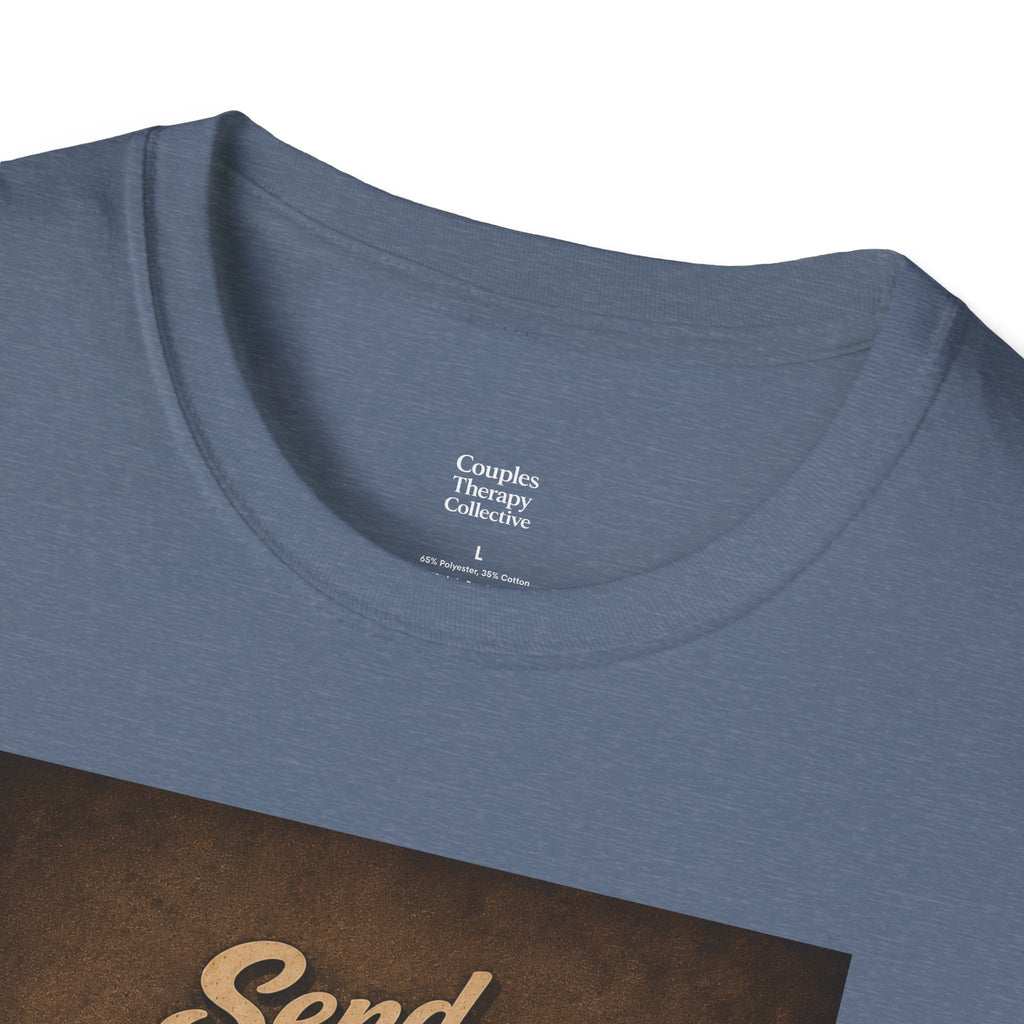 Send Feet Pics T-Shirt | Polaroid Photo Wall Graphic Tee