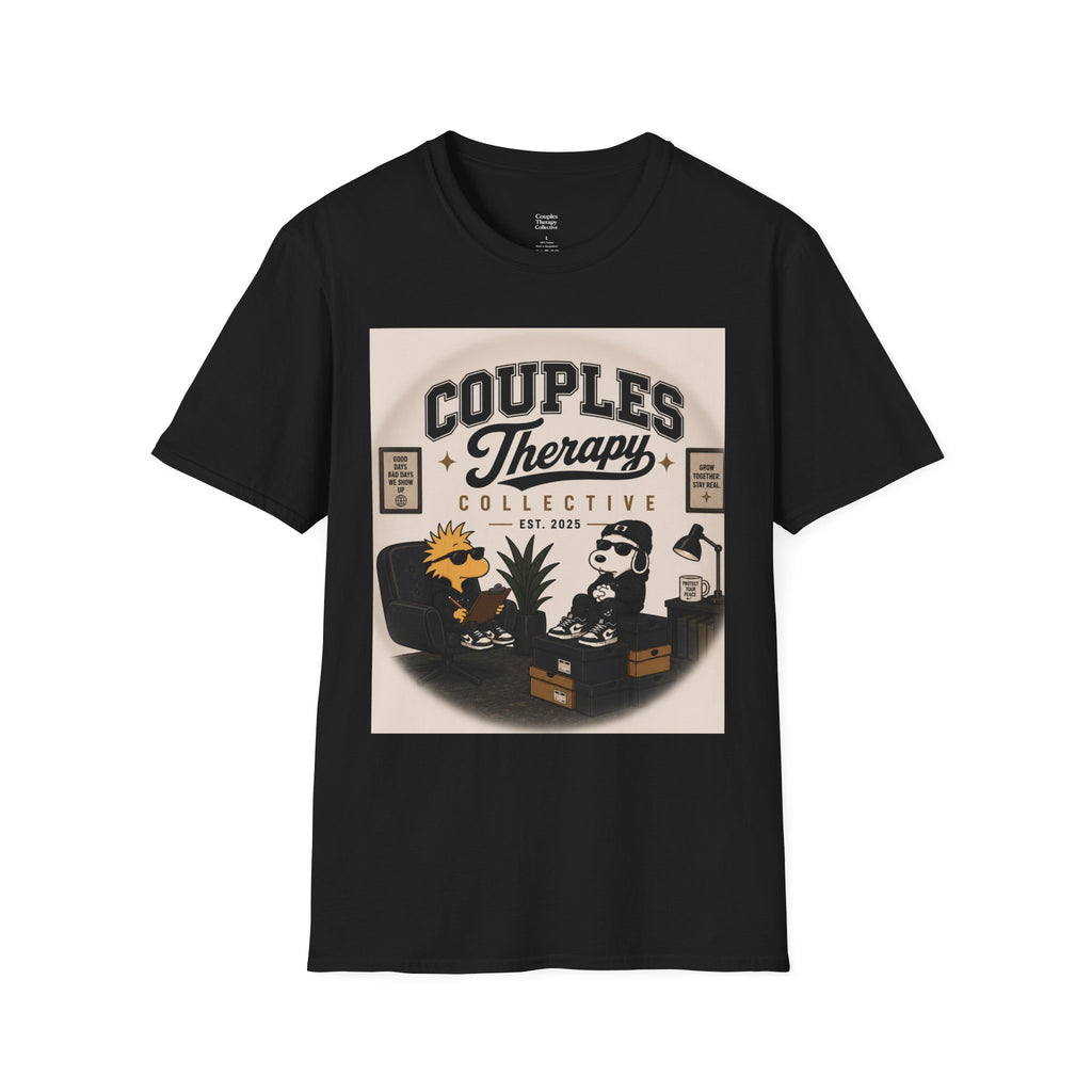 Couples Therapy Graphic T-Shirt | Retro Cartoon Counseling