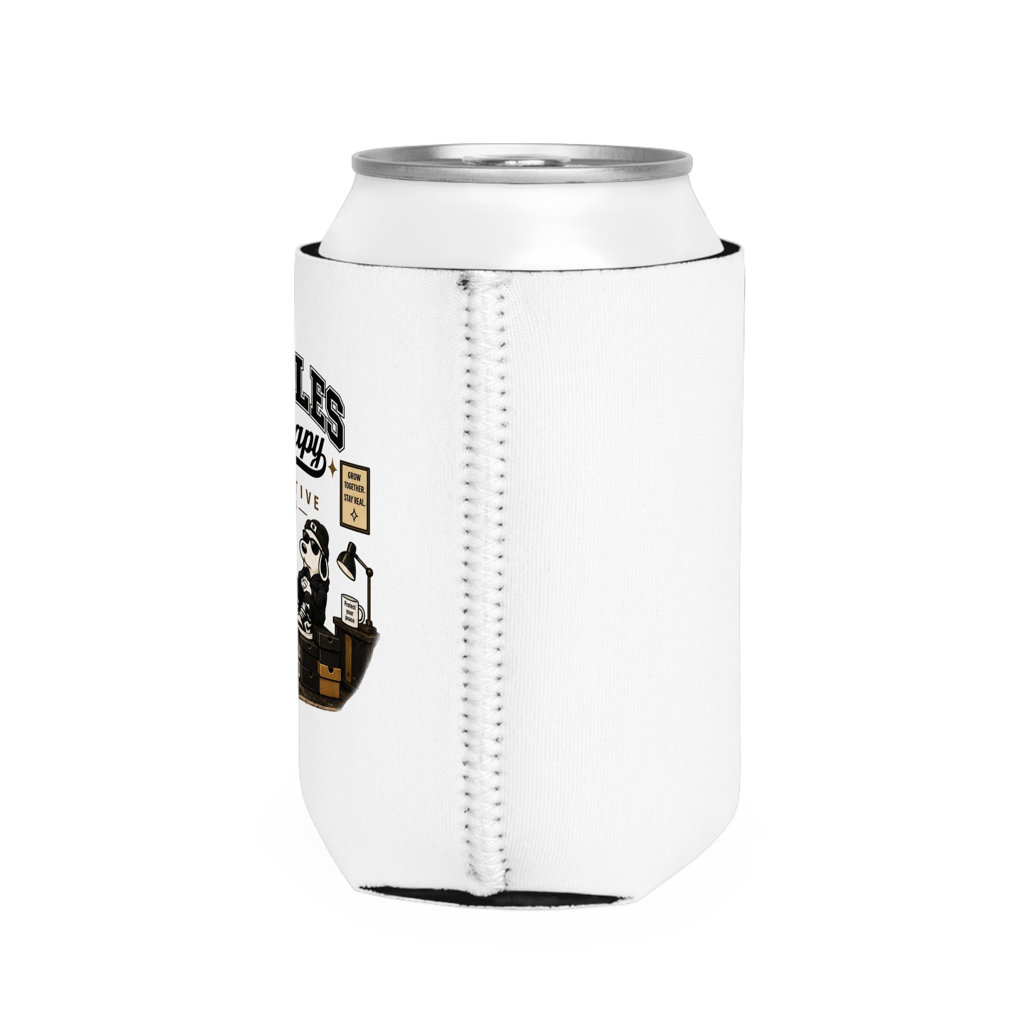 Can Cooler Sleeve — "Couples Therapy Collective" Retro Couples Koozie